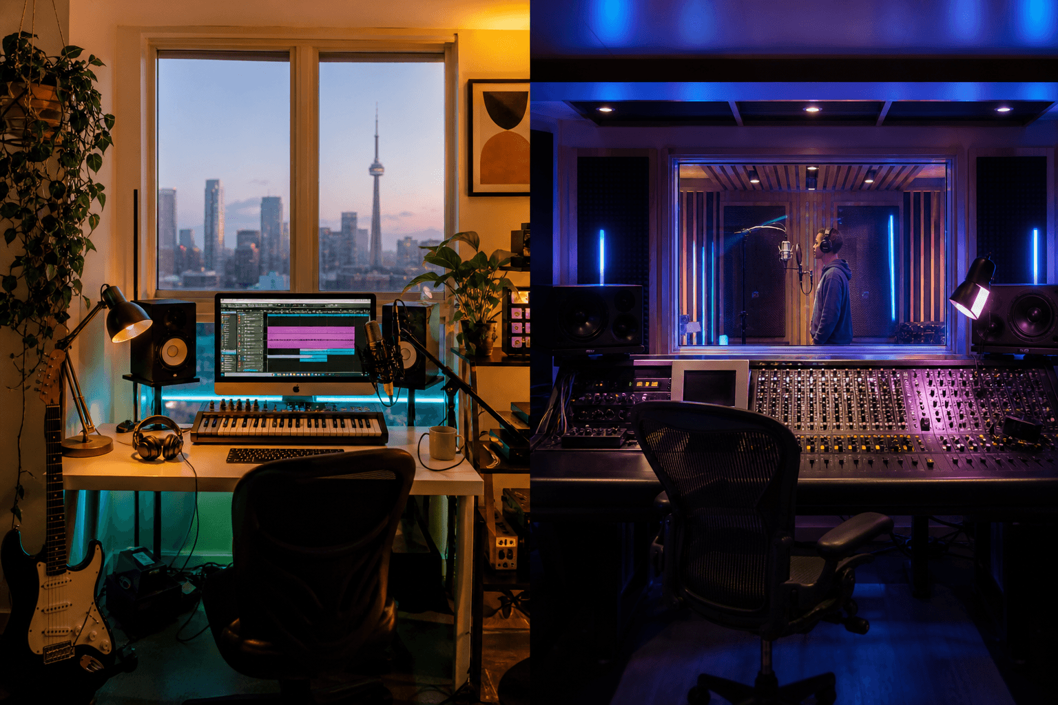 Home Studio vs Professional Recording Studio: Toronto Guide